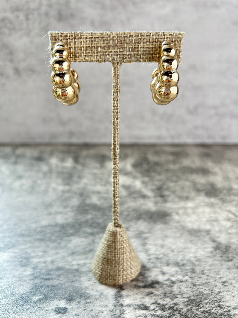 Bubble Gold Earring