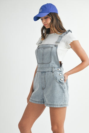 Ruffle Overall Romper