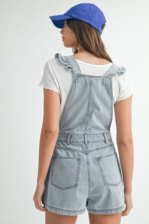 Ruffle Overall Romper