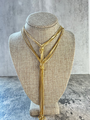 Y Multi Strand Necklace