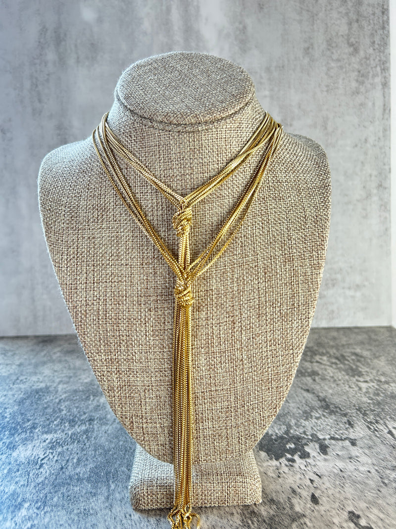 Y Multi Strand Necklace