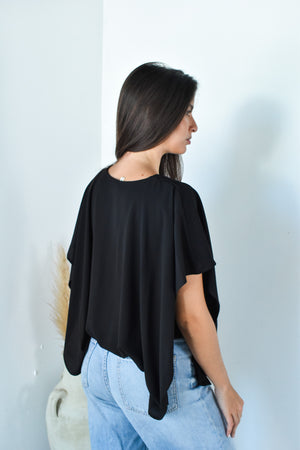 Flowy Black Top