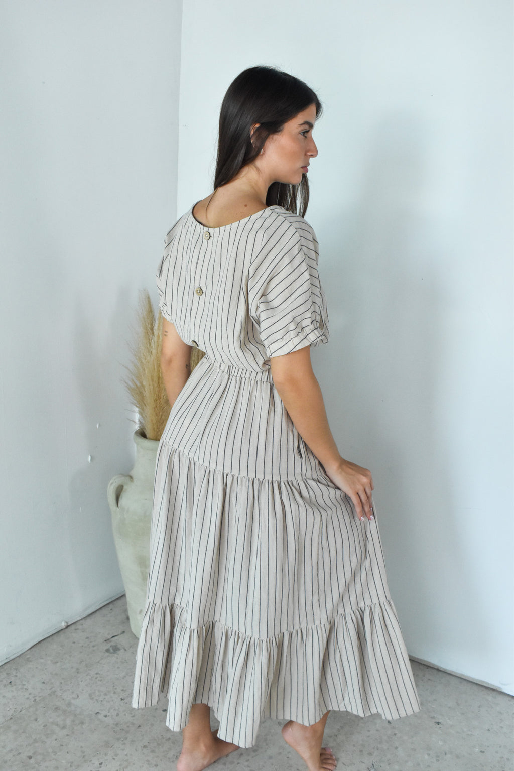 Stripe Crop Top & Skirt Set