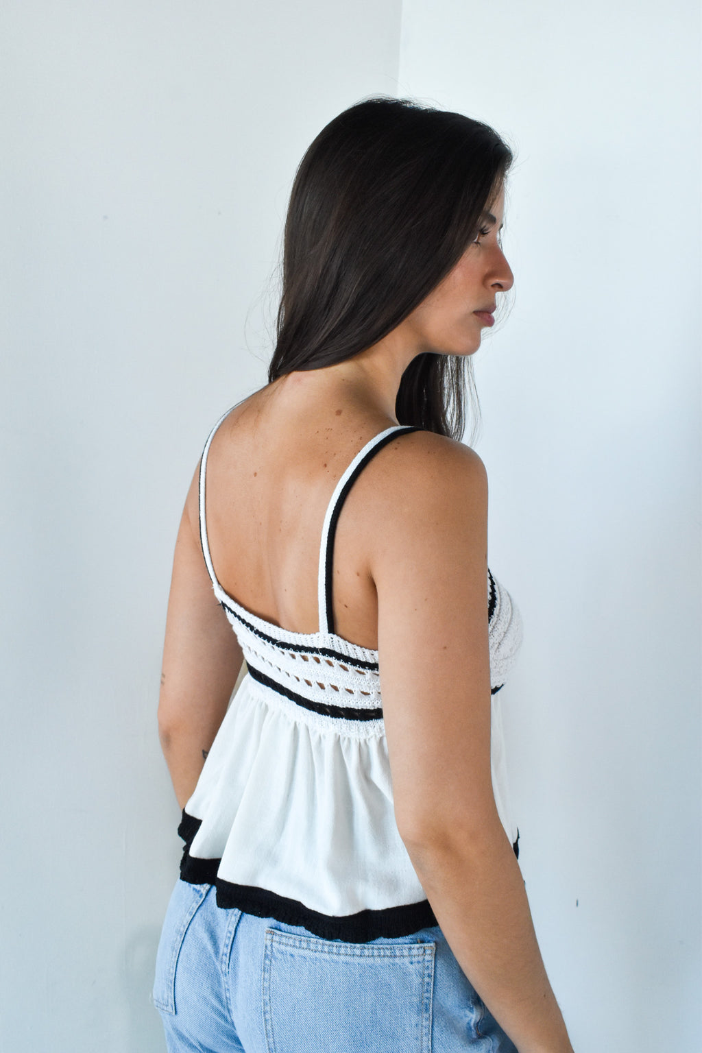 Knit White Tank