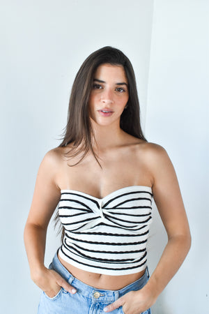 Twist Front Tube Top