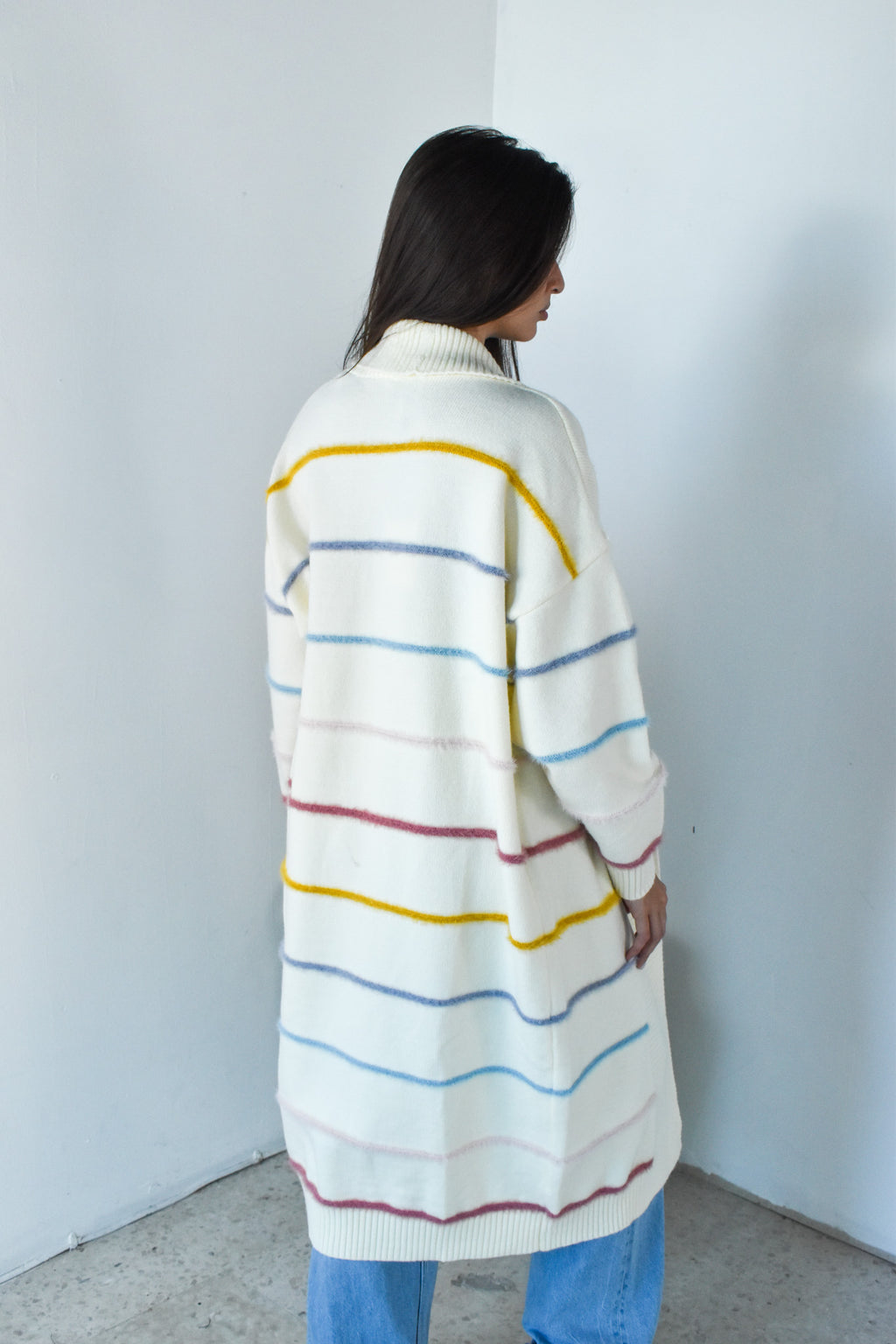 Multi Color Stripe Cardigan