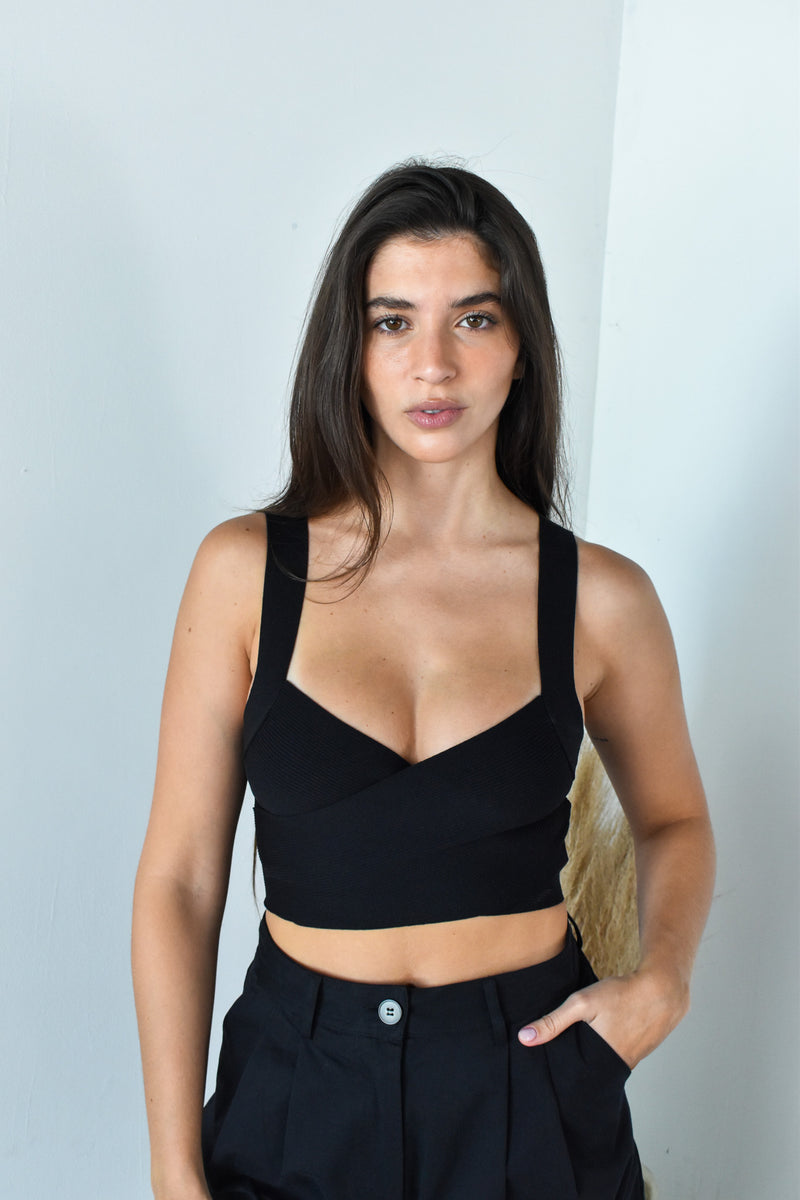 Criss Cross Cropped Top