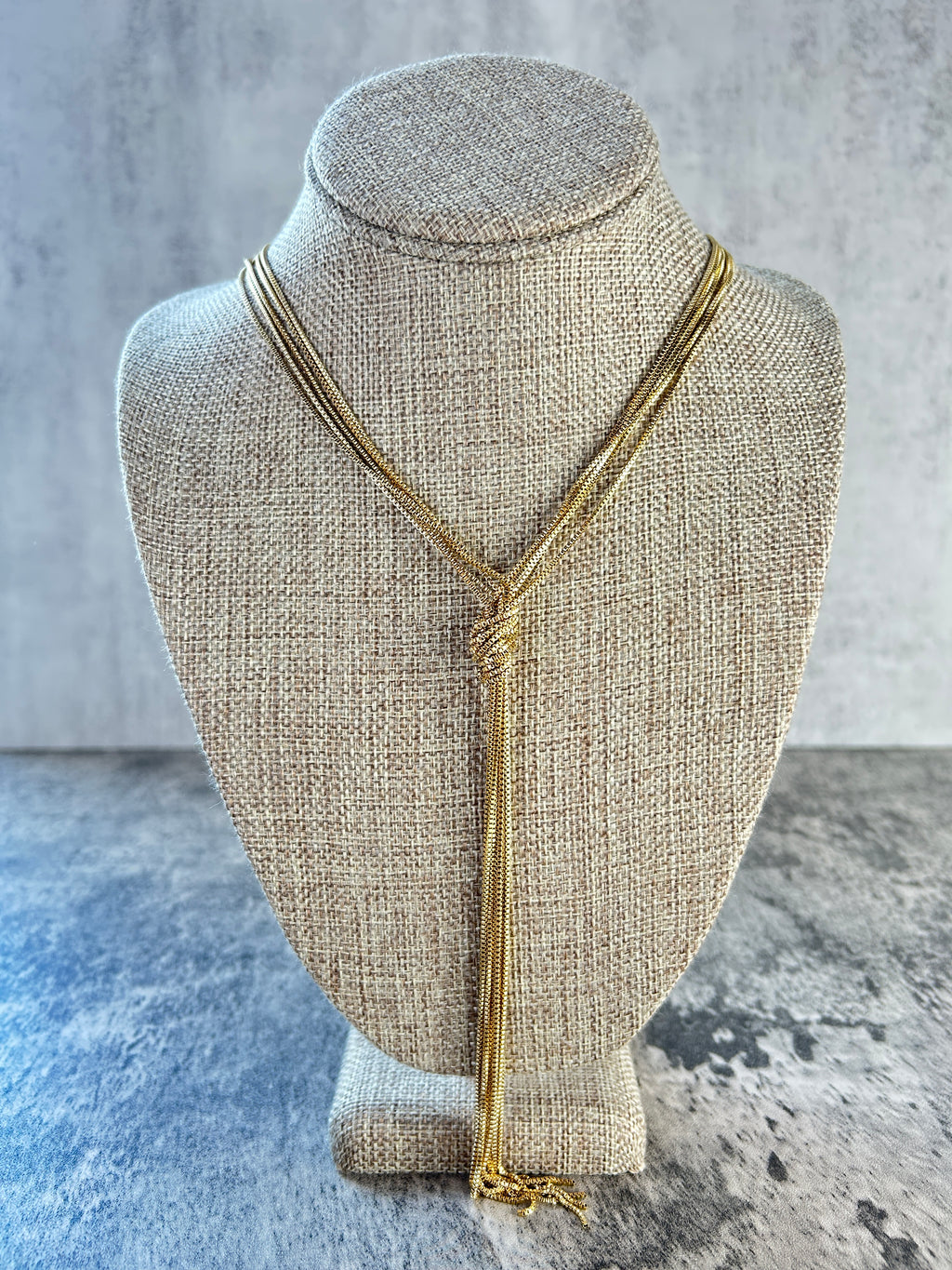 Y Multi Strand Necklace