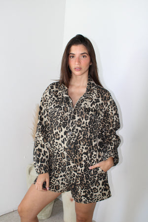 Leopard Printed Romper