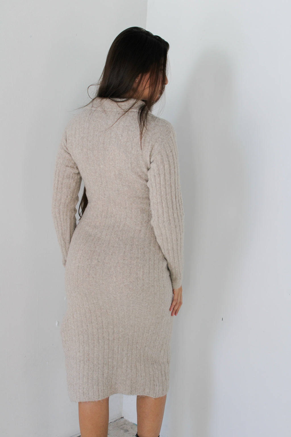 Collar Sweater Dress