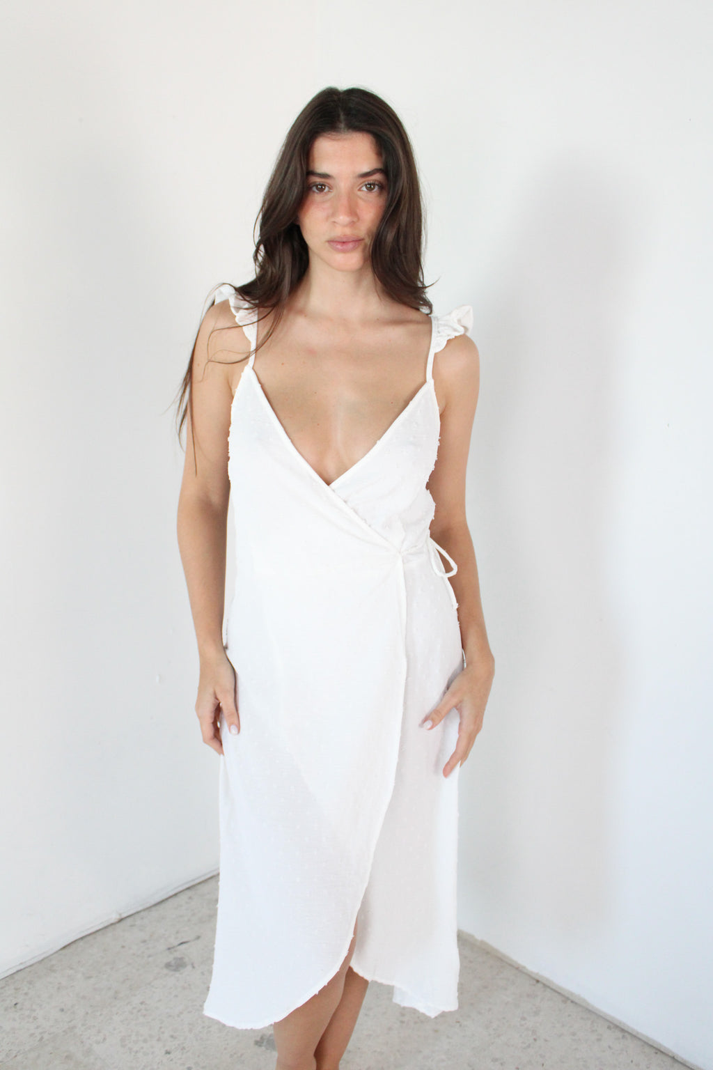 Ruffle Slip Dress