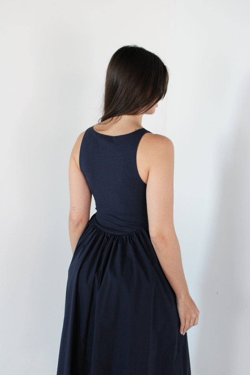 Navy Midi Dress