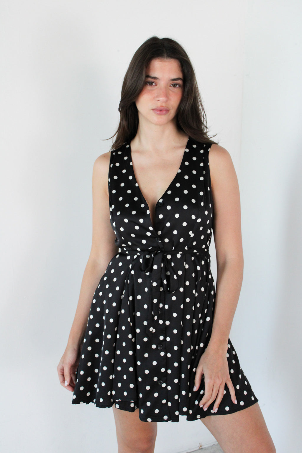 Polka Mini Dress