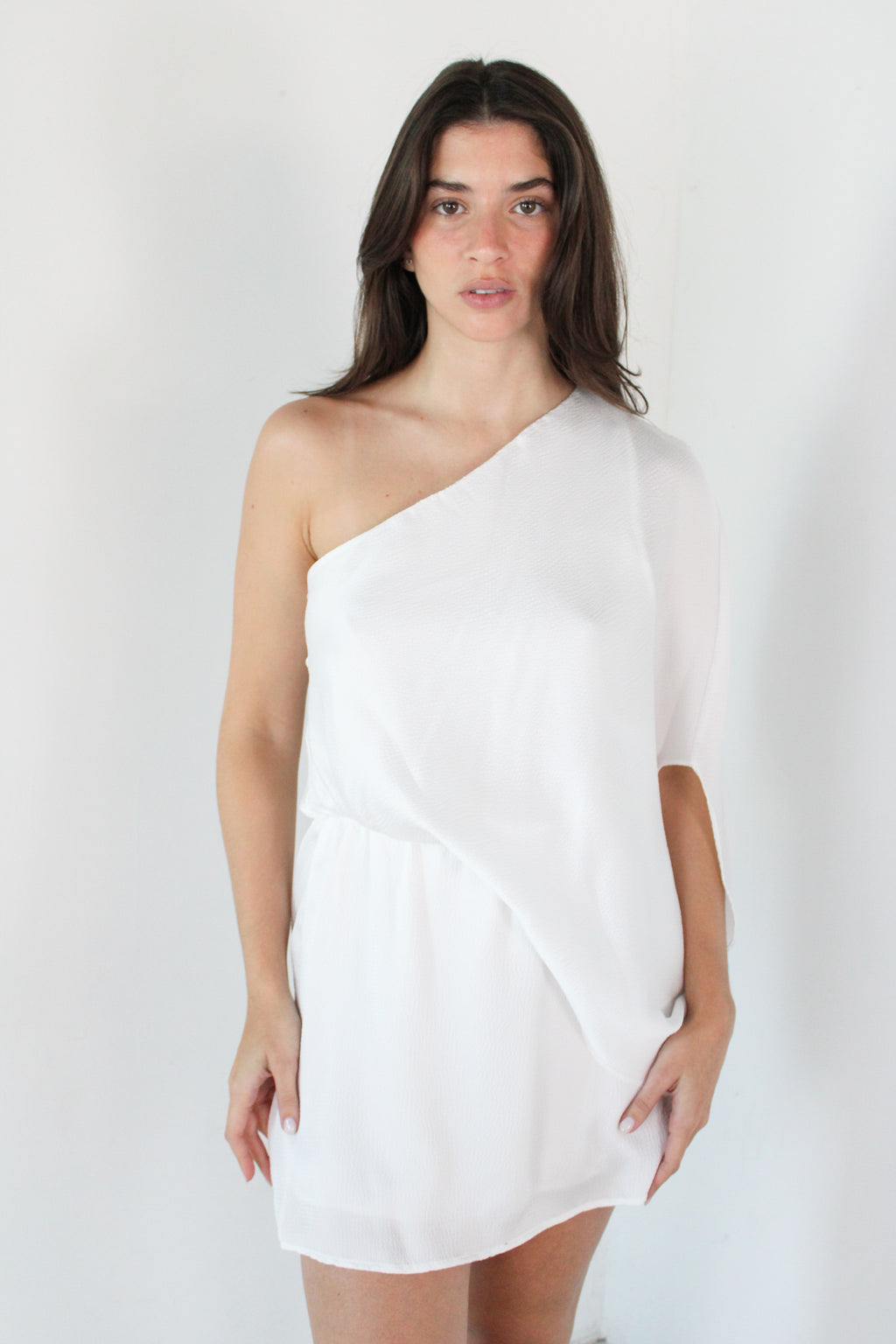 Drape One Shoulder Dress