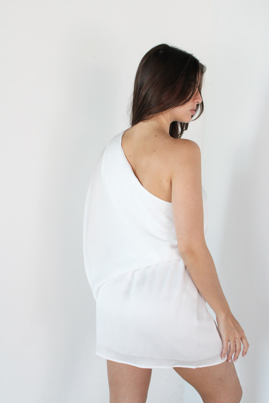 Drape One Shoulder Dress