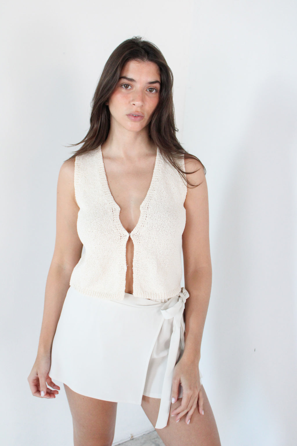 Ivory Tie Short