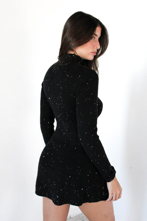 LS Sequin Sweater Dress