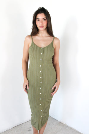 Ribbed Midi Dress