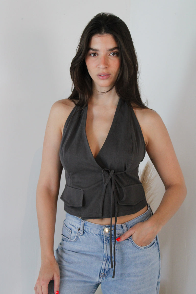 Wrap Halter Top