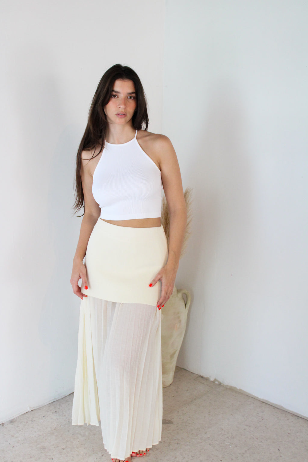 Semi Sheer Maxi Skirt