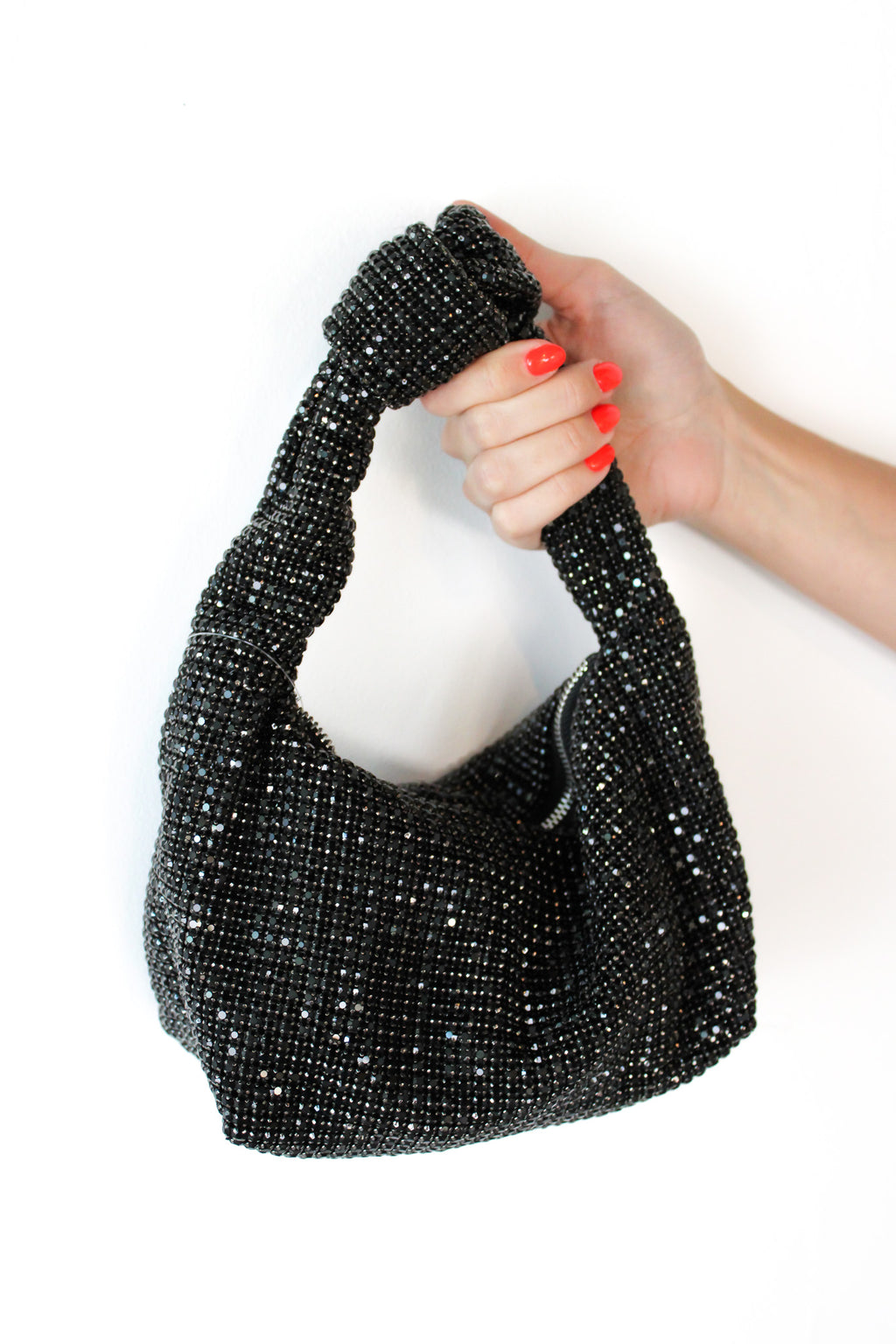 Rhinestone Knot Bag