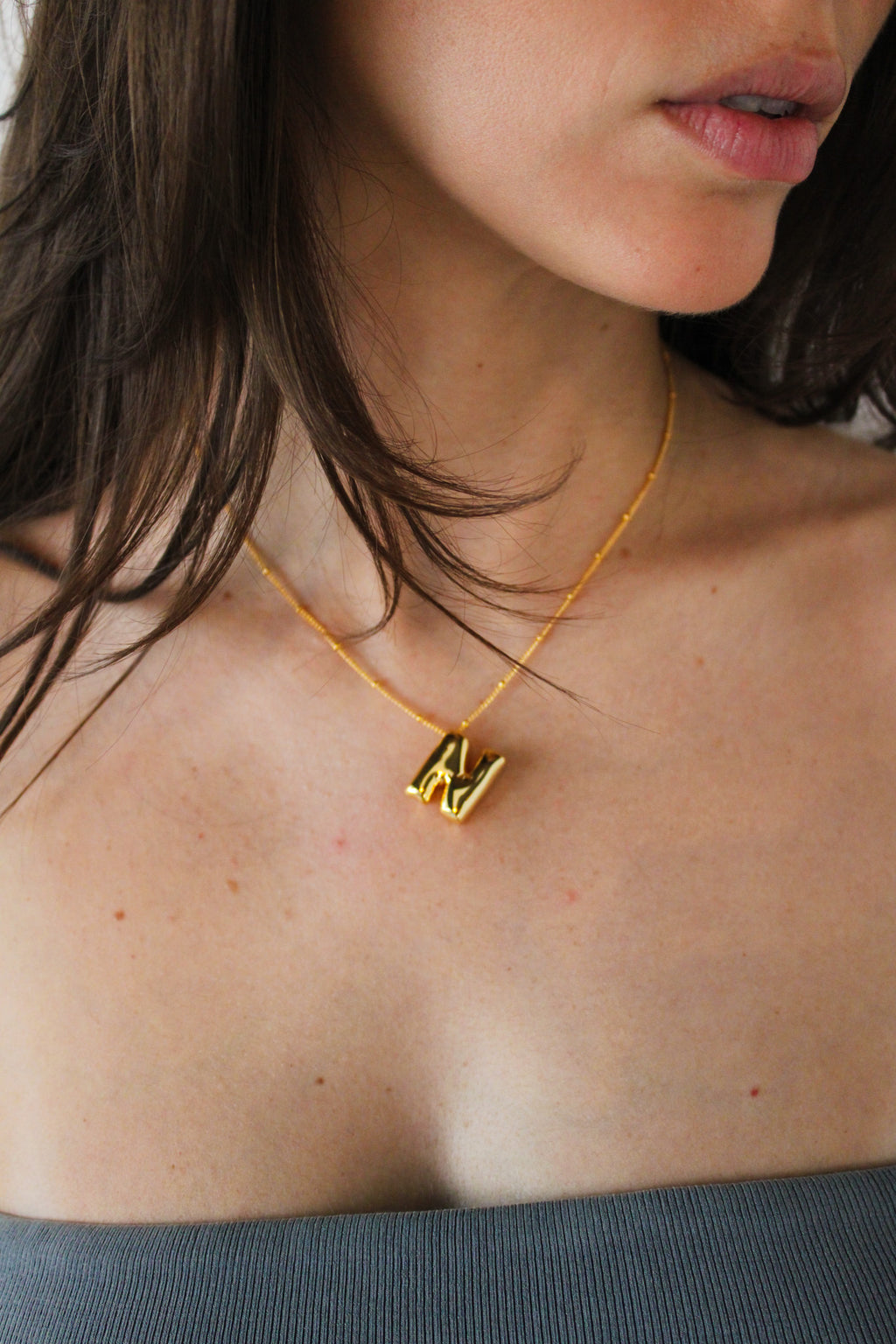 Gold Initial Necklace