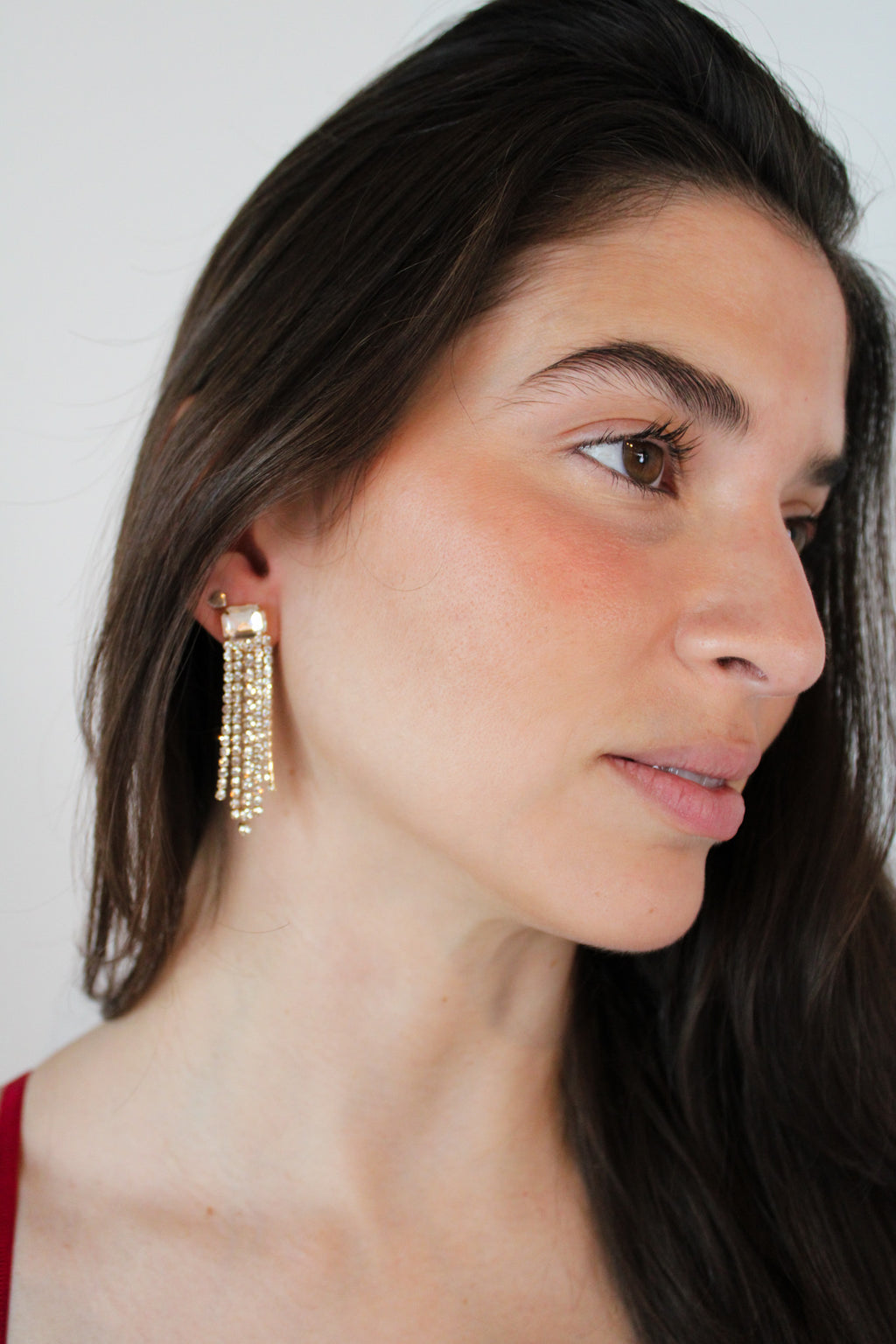 Rectangle Fringe Earring