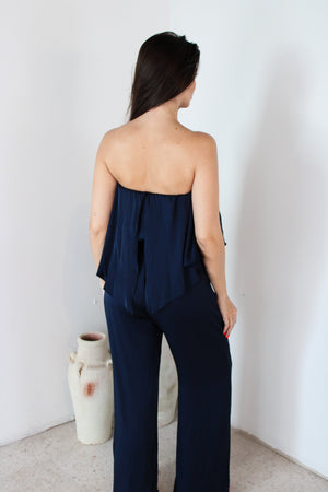 Satin Tube Jumpsuit