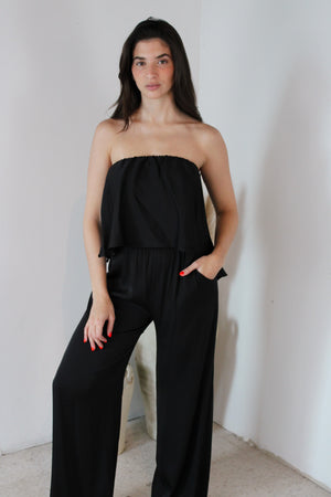 Satin Tube Jumpsuit