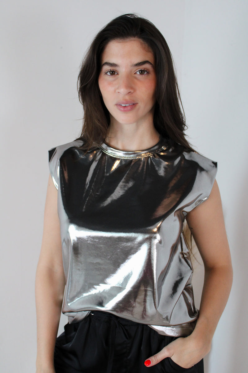 Muscle Metallic Top