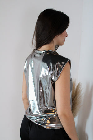 Muscle Metallic Top