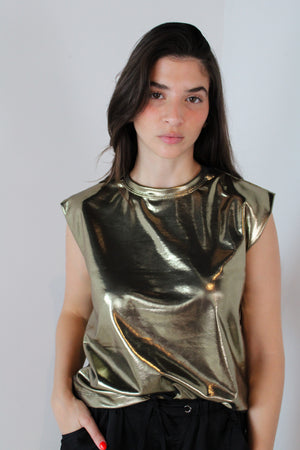 Muscle Metallic Top