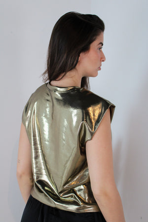 Muscle Metallic Top