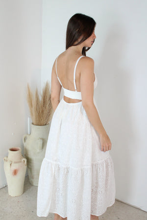 Eyelet Maxi Dress