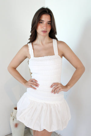 Lace Bodice Bubble Dress