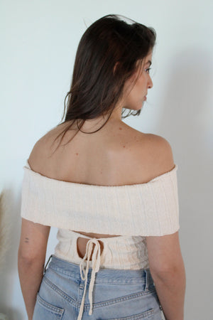 Off Shoulder Sweater Top