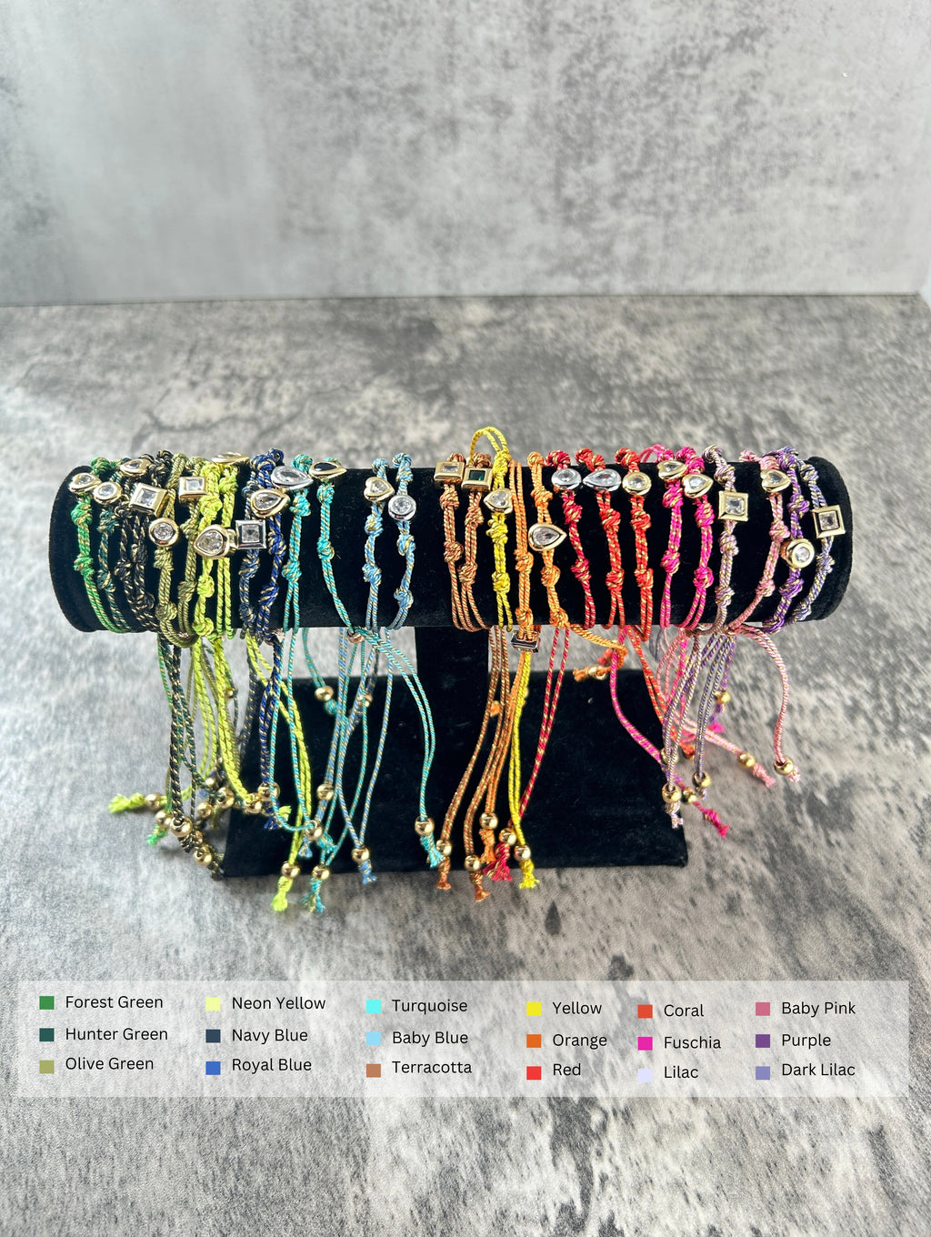 Multicolor Charm Adjustable Bracelet