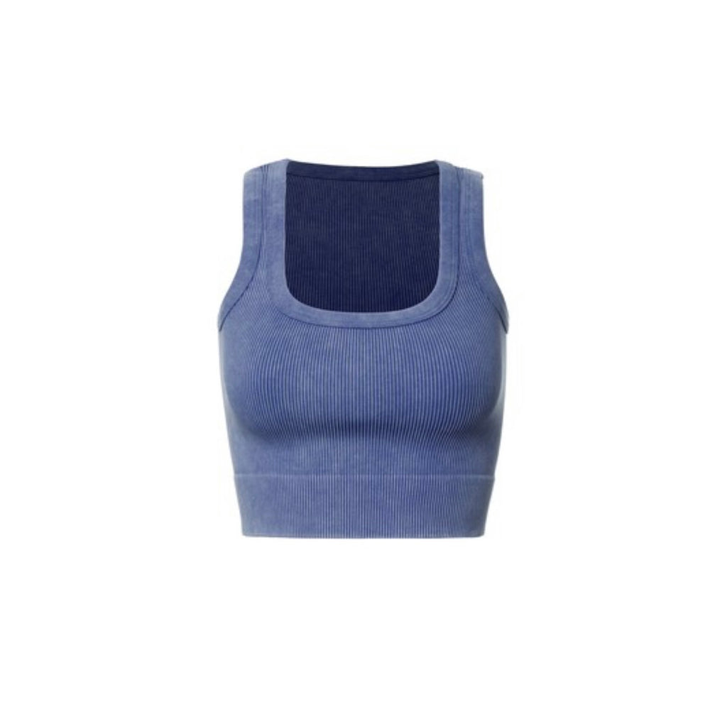 Square Neck Washed Tank