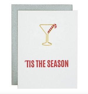 Tis the Season - Paper Clip Letterpress Card