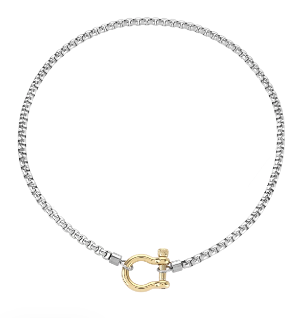 HERRADURA MIX NECKLACE SILVER