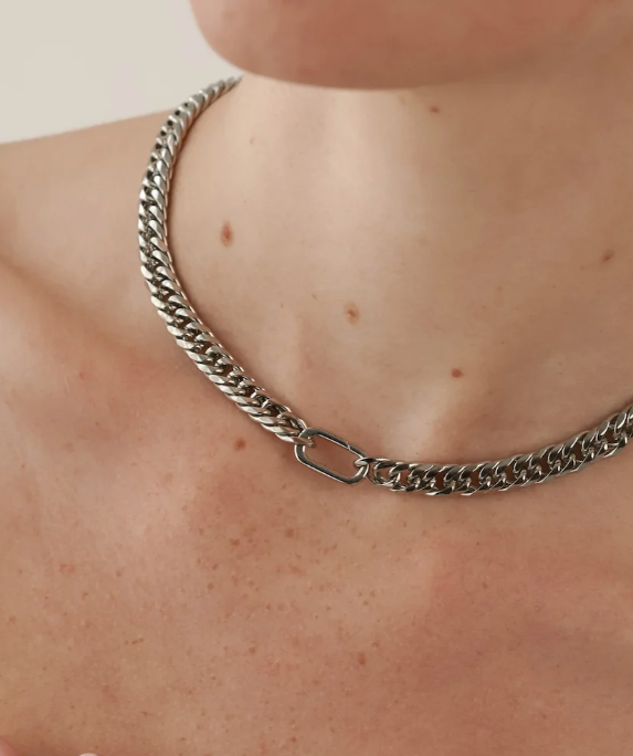 JUST CLICK SILVER CHAIN 16"