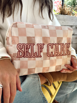 Self Care - Dusty Rose XL Nylon Bag