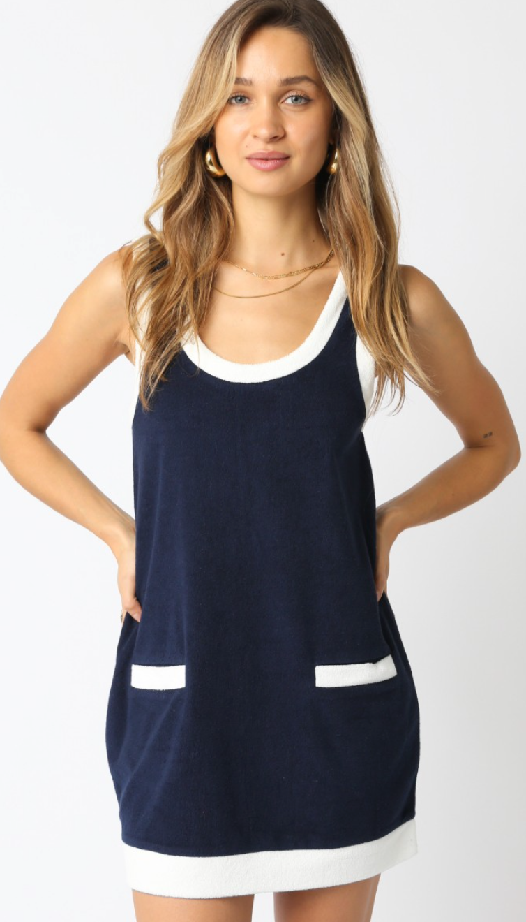 Terry Navy Dress