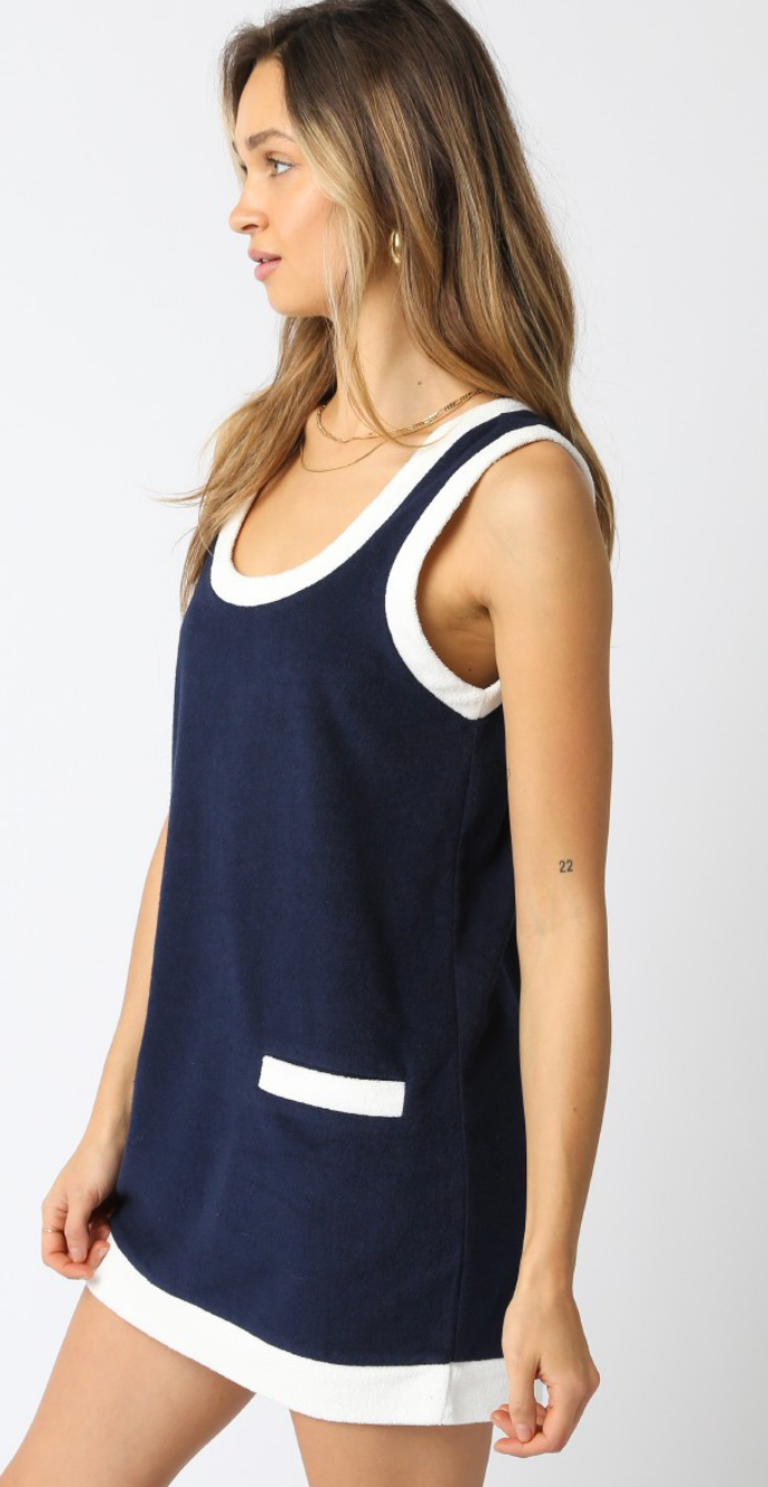 Terry Navy Dress